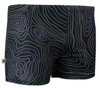 Herren Badehose eng anliegend gestreift Boxerbadehose XL