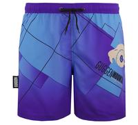 Herren Badehose Kariert Lila XL