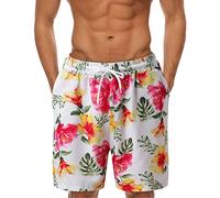 Herren Badehose Kurz Schwimmhose Sporthose Kurze Hose Shorts Tunnelzug Taschen Sommer Elastischer Schnelltrockend Swimming Trunks Sexy Badeshorts Badeshorts Herren Lang