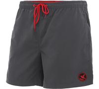 Ladeheid Badehose Herren Bequeme Badeshorts Lang mit Seitentaschen und Schnürchen, Badeshorts Herren mit Netzfütterung - Perfekt für Sommer, Strand und Schwimmbad - LA40-128 (Graphit, S)
