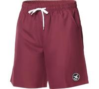 Ladeheid Badehose Herren, Bequeme Lange Badeshorts mit Breitem Gummibund, Kordelzug und Taschen, Schwimmhose Boardshorts - LA40-129 (Burgundy, M)