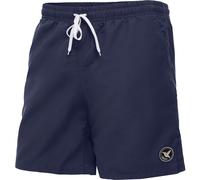 Ladeheid Badehose Herren, Bequeme Lange Badeshorts mit Breitem Gummibund, Kordelzug und Taschen, Schwimmhose Boardshorts - LA40-129 (Marine/Blau, 3XL)