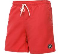 Ladeheid Badehose Herren, Bequeme Lange Badeshorts mit Breitem Gummibund, Kordelzug und Taschen, Schwimmhose Boardshorts - LA40-129 (Rot, 3XL)