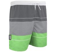 Herren Badehose mit Muster Streifen Grün 2XL
