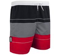 Herren Badehose mit Muster Streifen Rot L