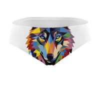 Herren Badehose Slip - Be A Wolf - L
