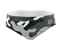 Herren Badehose Slip - Grey Camo - M