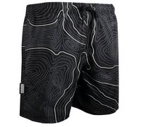 Herren Badehose Streifen lässige Boardshorts Linien Muster L