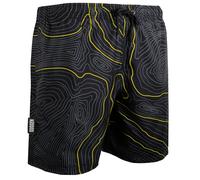 GUGGEN Mountain Badehose für Herren Schnelltrocknende Badeshorts Beachshorts Boardshorts Schwimmhose Männer Farbe Gelb L