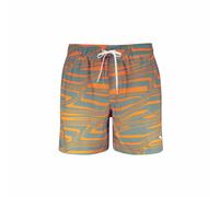 Puma Relaxed Fit Badeshorts mit Logo-Print Modell 'FORMSTRIP' in Orange, Größe L