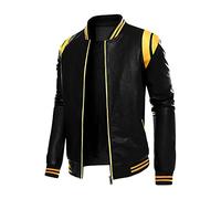 Herren Baseballjacke, LäSsige Bomberjacke College Jacke Baseball Sportjacke, Modische Freizeitjacke, Unisex Mode Sweatjacke Urban Stehkragen Cardigan Sportswear Streetwear, FrüHling Herbst DüNne