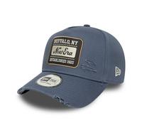 Herren-Basecap New Era 9FORTY AFRAME PATCH WASH blau 60691086