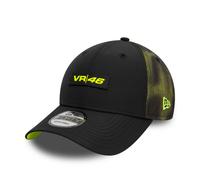 New Era VR46, Valentino Rossi, berretto da Baseball, 9FIFTY mezzitoni sublimazione, Nero Con Giallo Fluo, Nero, Taglia unica