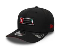 9SEVENTY Cap Stretch Snap Aprilia Patch Erwachsene Einheitsgröße Schwarz