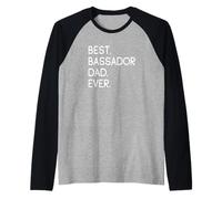 Herren Basset Hound Labrador Retriever Mix Best Bassador Dad Ever Raglan