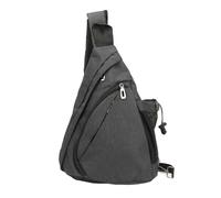 Herren Bauchtasche Multifunktional, Tragbare Gürteltasche Aus Stoff, Verstellbarer Schultergurt, Grau - Leicht Wasserdicht, Komfortabel Für Outdoor und Reise (Grad)