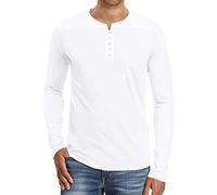 Herren Baumwoll-Polo-T-Shirt Langarm Piqué Casual Top Herren Casual Rundhalsausschnitt Lange Shirts mit V-Ausschnitt T-Shirts/Langarm-Poloshirts Baumwoll-T-Shirt mit Rundhalsausschnitt Fit T-Shirt