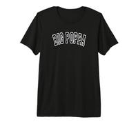Herren Big Poppa Varsity Hip Hop Dad Fathers Day Premium T-Shirt