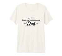 Herren Black and Tan Coonhound Stolzer Hundevater Paw Premium T-Shirt