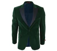 Herren-Blazer aus grünem Samt-Dinner-Smoking-Anzug 42 (Brust)