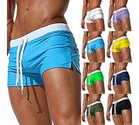 Herren Boardshorts Sexy Badeshorts Leicht Schnell Trocknende Schwimm-Boxershorts Badehose Mit Gummizug Kurze Sporthose Atmungsaktive Surfshorts Sretch Strandshorts Elastisch Bund Trainingshorts