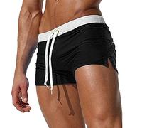 Herren Boardshorts Sexy Badeshorts Leicht Schnell Trocknende Schwimm-Boxershorts Badehose Mit Gummizug Kurze Sporthose Atmungsaktive Surfshorts Sretch Strandshorts Elastisch Bund Trainingshorts