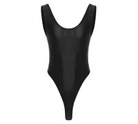 Herren Body Kompression Stringbody Ärmellos Unterhemd Männerbody Schwarz XL