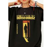 Herren Bohse Onkelz Band Merch T-Shirt - Deutschsprachiges Logo & Ikonischer 13 Druck, Casual Rundhals Streetwear Shirt für Konzerte, Freizeitlook & G