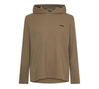 Herren Boss Bw Waffle Hoodie, Strukturdesign in Offene Braun 245 2XL