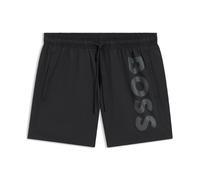 Herren Boss Octopus Logo Druck Badeshorts in Grau XL