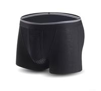 Herren Boxer Shorts U Konvex Trennung Modell Schwarz(Black XXL) | U-Konvex-Trennung, ergonomischer Halt, atmungsaktiv, schwarz, für täglichen Tragekomfort