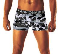 Herren-Boxershorts, Anti-Scheuern, Camouflage-Unterwäsche, elastischer Bund, Stretchhose, feuchtigkeitsableitend, Sportboxer, klassische Passform, bequem, atmungsaktiv, Radunterhose, B, XL