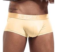 Herren-Boxershorts Atmungsaktiv Cr7 Boxershorts Herren Unterwäsche Herren Baumwolle Boxershorts Herren Einfarbiger Herren Slips Größe 5 Baumwoll Unterhosen Herren Herren Boxershorts Rot（1-Beige，L）