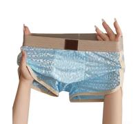 Herren Boxershorts aus Eisseide, Spitze, durchsichtig, Größe L (Blau, XXL)