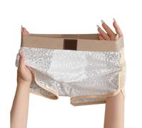 Herren Boxershorts aus Eisseide, Spitze, durchsichtig, Größe L (Weiß, XL)