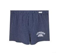 Herren Boxershorts Baumwolle 3er-Pack Loose Fit Trunks mit Streifenmuster Atmungsaktiver Stretch-Stoff Casual Home Loungewear für Männer (XL Blau)