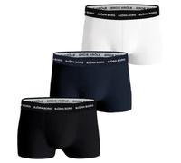 Herren Boxershorts Björn Borg Cotton Stretch 3P - black/white/navy blue - Mehrfarbig (L)