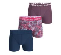 Herren Boxershorts Björn Borg Cotton Stretch Boxer 3P - pink/multicolor - Mehrfarbig (XXL)