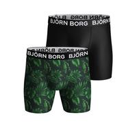 Herren Boxershorts Björn Borg Performance Boxer 2P - multicolor - Mehrfarbig (S)