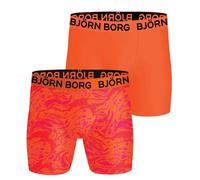 Herren Boxershorts Björn Borg Sports 2P - Orange (S)