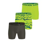 Herren Boxershorts Björn Borg Sports Microfiber 3P - green/print - Mehrfarbig (L)