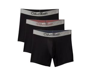 Herren Boxershorts Calvin Klein Brushed Microfiber Stretch 3P - Schwarz (L)