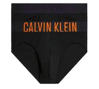 Herren Boxershorts Calvin Klein Intense Power Hip Brief Slip 2P - b-carrot/mysterioso logos - Schwarz (S)
