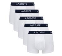 Herren Boxershorts Lacoste Casual Cotton Stretch Boxer 5P - white - Weiß (XL)