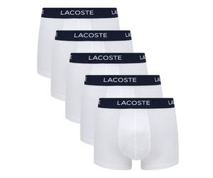 Herren Boxershorts Lacoste Casual Cotton Stretch Boxer 5P - white - Weiß (XL)