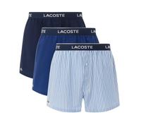 LACOSTE Boxershorts Herren Baumwolle blau gestreift, 5 (M)