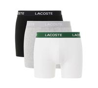 Lacoste Boxershorts mit elastischem Label-Bund im 3er-Pack in Silber Melange, Größe XL