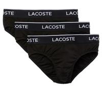 Herren Boxershorts Lacoste Cotton Stretch Casual Briefs 3P - Schwarz (M)