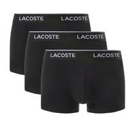 Herren Boxershorts Lacoste Cotton Stretch Jersey 3P - black/black/black - Schwarz (XL)