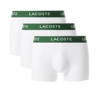 Lacoste Herren Trunks mit elastischem Label-Bund 3er-Pack Weiß Größe S